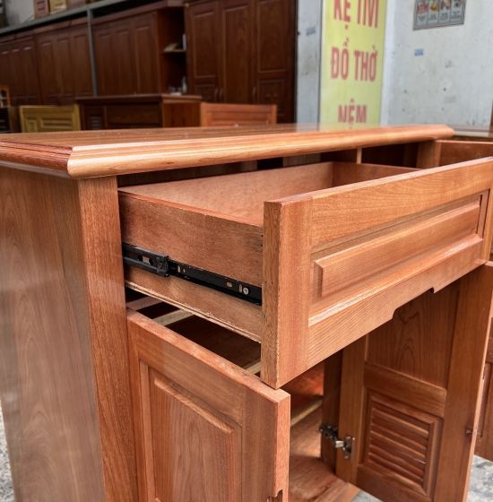 TỦ GIÀY DÉP GỖ XOAN ĐÀO 3 CÁNH LÁ SÁCH 1M GIÁ RẺ 