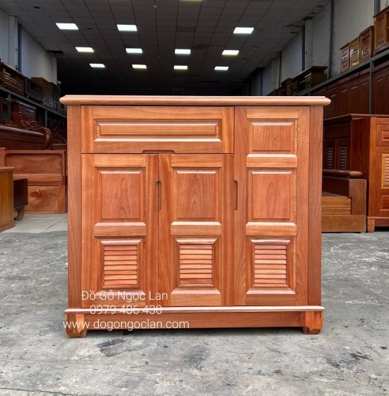 TỦ GIÀY DÉP GỖ XOAN ĐÀO 3 CÁNH LÁ SÁCH 1M GIÁ RẺ 