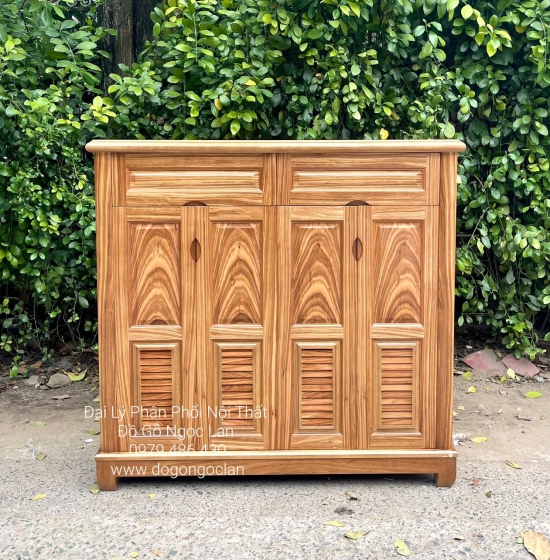 TỦ GIÀY DÉP GỖ HƯƠNG XÁM 4 CÁNH CAO 1M2 HIỆN ĐẠI 