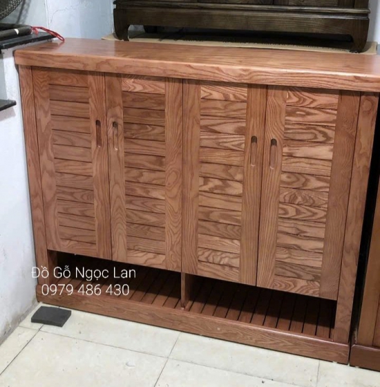 TỦ GIÀY DÉP GỖ SỒI NGA 4 CÁNH HIỆN ĐẠI TG 23-4