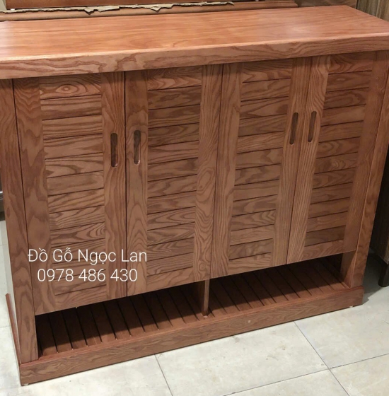 TỦ GIÀY DÉP GỖ SỒI NGA 4 CÁNH HIỆN ĐẠI TG 23-4