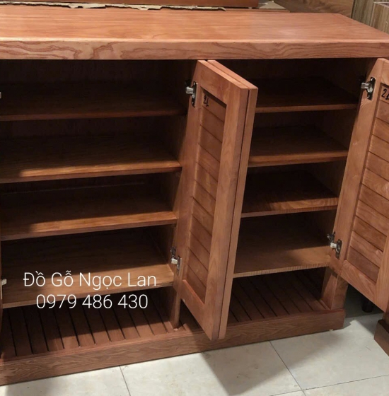 TỦ GIÀY DÉP GỖ SỒI NGA 4 CÁNH HIỆN ĐẠI TG 23-4