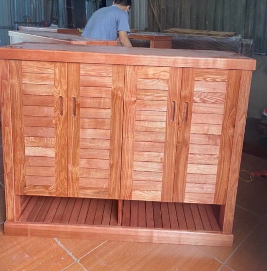 TỦ GIÀY DÉP GỖ SỒI NGA 4 CÁNH HIỆN ĐẠI TG 23-4