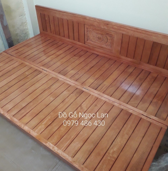 GIƯỜNG GẤP THÀNH GHẾ GỖ SỒI 1M6 GIÁ RẺ 018-6