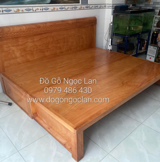 Giường Gấp Thông Minh Gỗ Gõ Đỏ 2 Ngăn Kéo Kết Hợp Bàn Sofa SFG 55.24
