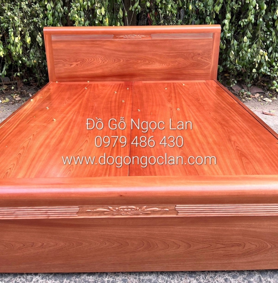 Giường Gỗ Xoan Đào Cao Cấp - Vạt Phản Liền 