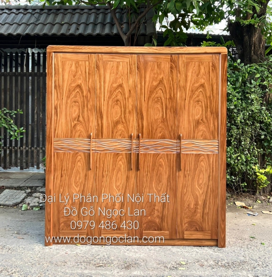 Combo Phòng Ngủ Gỗ Hương Xám 2 Chi Tiết Cao Cấp Hiện Đại, Sang Trọng 