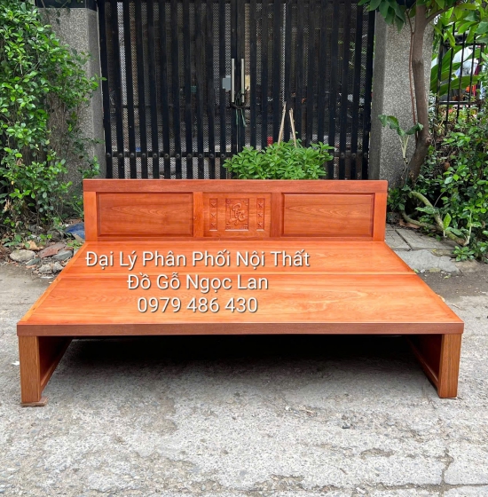 GIƯỜNG GẤP GỖ XOAN ĐÀO 2 NGĂN KÉO CHÂN CAO ĐA NĂNG - BỀN ĐẸP 1M2 