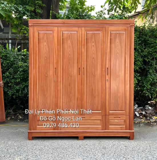 Combo Phòng Ngủ  Gỗ Xoan Đào 2 Chi Tiết Sang Trọng 