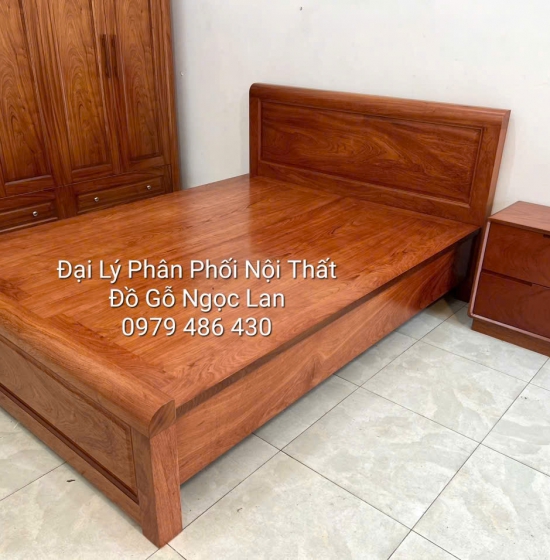 Combo Nội Thất Phòng Ngủ Gỗ Hương Đá Thiết Kế Hiện Đại, Trẻ Trung