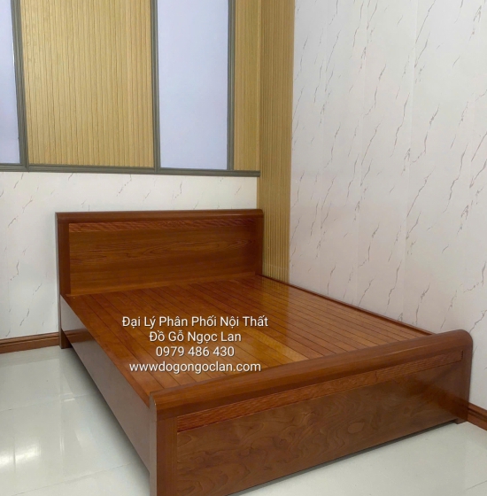 Giường Ngủ Gỗ Xoan Đào Dạt Phản 1M6 X2M Giao Khách 