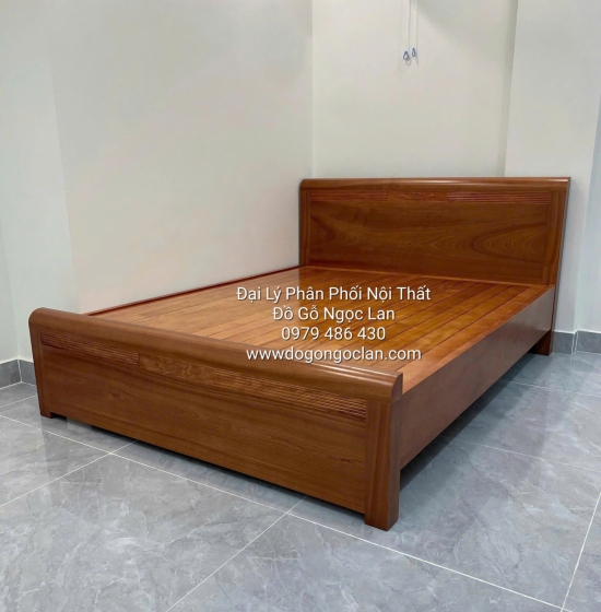 Giường Ngủ Gỗ Xoan Đào Dạt Phản 1M6 X2M Giao Khách 