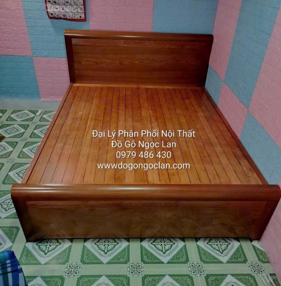 Giường Ngủ Gỗ Xoan Đào Dạt Phản 1M6 X2M Giao Khách 